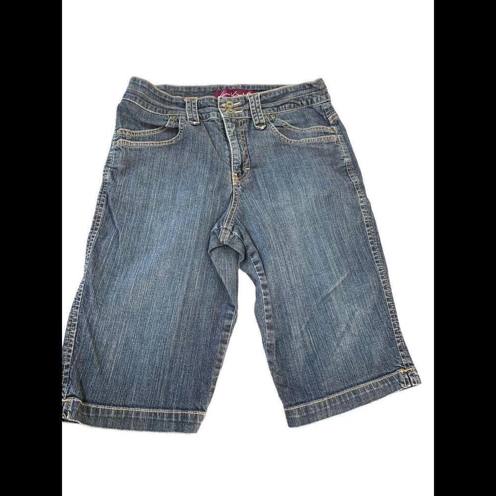 Gloria Vanderbilt Womens Blue Denim Misty Walking Shorts Size 10​​​​​